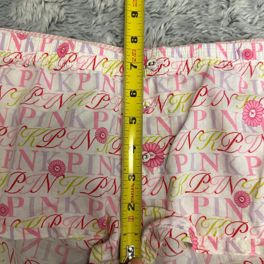 Victoria's Secret PINK Y2K Vintage Sleep Shorts XS Pink Dog Button Front - Picture 11 of 11